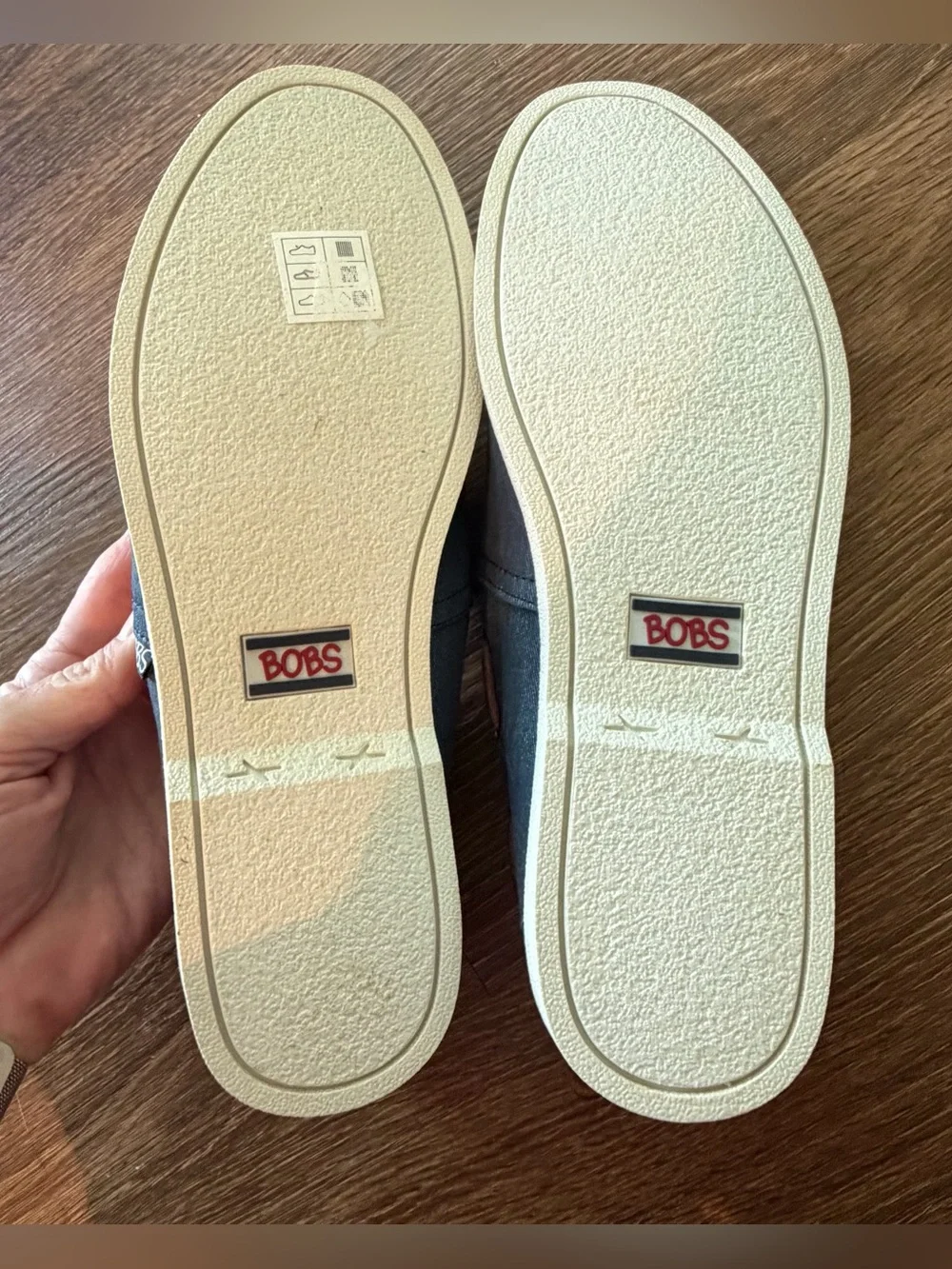Skechers by Bob’s- Navy Canvas Slip-On Loafers Size 8.5